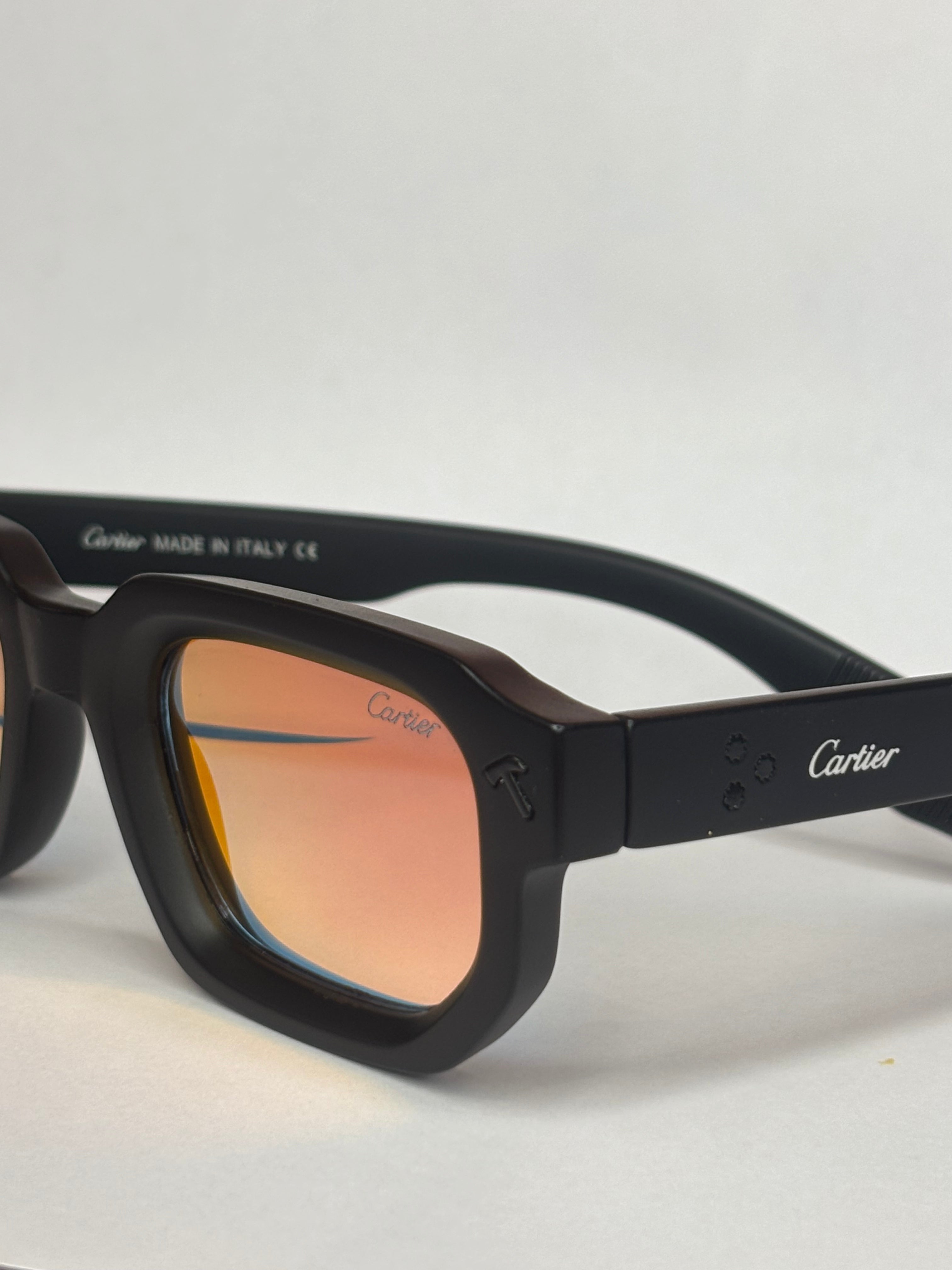 Lunettes de soleil effet miroir — Cadre noir mat