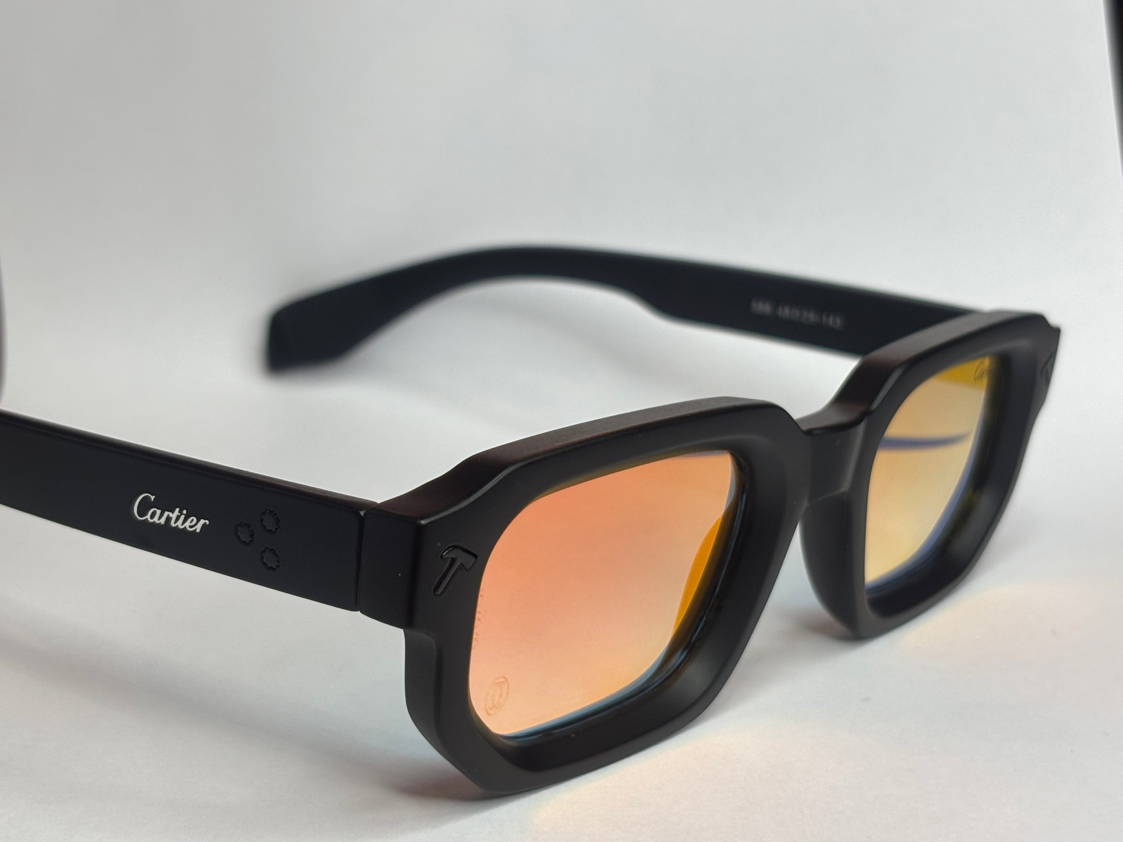 Lunettes de soleil effet miroir — Cadre noir mat